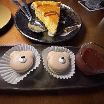 Yozora - Unnamed dessert and teddy bear macaron - Japanese Near Me - San Antonio, Texas