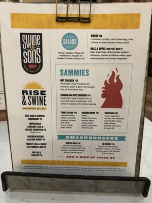 Menu photo 3 Swine & Sons Las Vegas, NV
