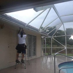 Raingutter Connection - Screen enclosure SUPERGUTTER - cleanout / leak repair