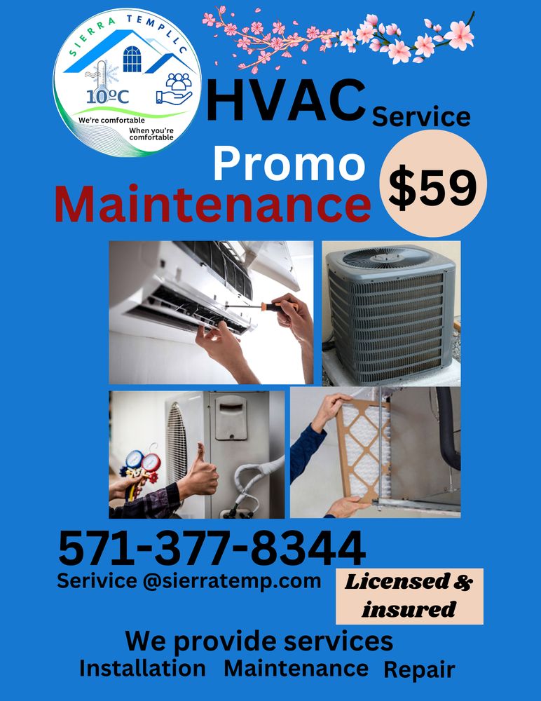 SIERRA TEMP HVAC Request a Quote Chantilly, Virginia Heating