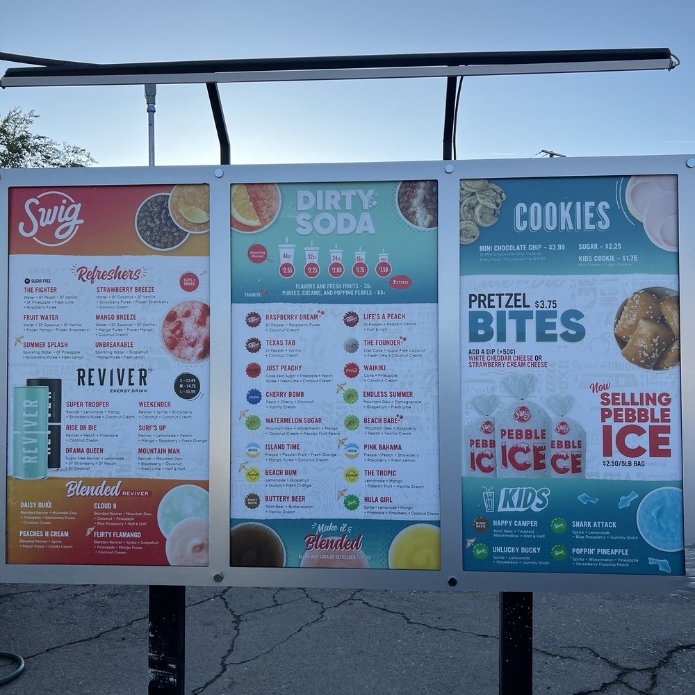 Swig - Menu - Desserts Near Me - St. George, Utah Swig - Menu - Desserts Near Me - St. George, Utah