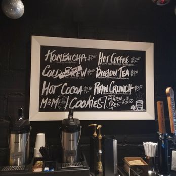 Mac Tabby Cat Cafe - The drink menu! Prices are very reasonable! - Themed Cafes Near Me - Charlotte, North Carolina