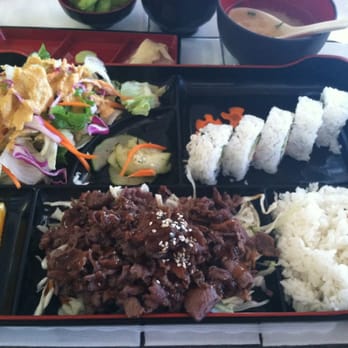 Sushi Boom - This the beef teriyaki and California roll. - Sushi Bars Near Me - Orange, California