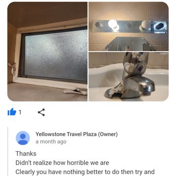 Yellowstone Truck Stop - This is filthy window, missing bulbs and rotted faucet owners somehow missed until my review - Diners Near Me - Livingston, Montana Yellowstone Truck Stop - This is filthy window, missing bulbs and rotted faucet owners somehow missed until my review - Diners Near Me - Livingston, Montana