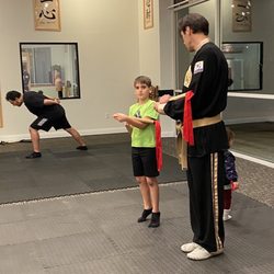 Oom Yung Doe - Assistant National Instructor Ben is teaching my son how to use the Dan Bong