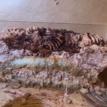 Giovanni's Tiramisu - Cross section of corner piece. - Desserts Near Me