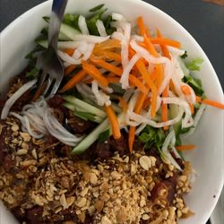 Crazy Fire Mongolian Grill - Really good Vietnamese vermicelli with pork! Good price, too!