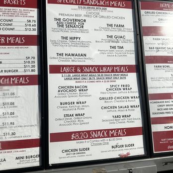 Birds And Burgers - Drive thru menu - Burgers Near Me - Alabaster, Alabama