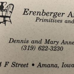 Erenberger Antiques - Biz Card