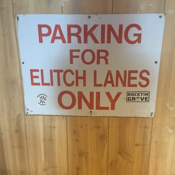 Berkeley Inn - Old Elitch lanes parking sign- Nice !! - Dive Bars Near Me - Denver, Colorado