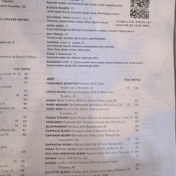 Pharm Table - Menu 4/2024 - Cocktail Bars Near Me - San Antonio, Texas Pharm Table - Menu 4/2024 - Cocktail Bars Near Me - San Antonio, Texas