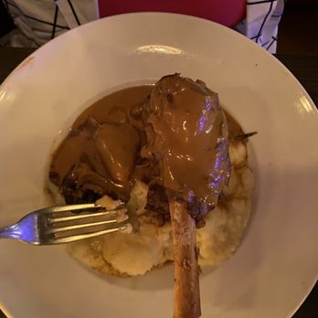 Marvino's - Braised Lamb Shank w/ garlic mash & Marsala Cream Sauce - Italian Near Me - Cypress, Texas Marvino's - Braised Lamb Shank w/ garlic mash & Marsala Cream Sauce - Italian Near Me - Cypress, Texas