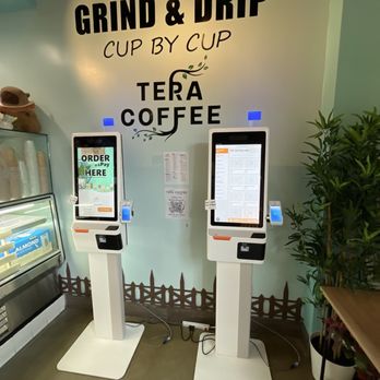 Tera Coffee - Inside you'll find 2 self serve order tablet tablets - Coffee & Tea Near Me - El Segundo, California Tera Coffee - Inside you'll find 2 self serve order tablet tablets - Coffee & Tea Near Me - El Segundo, California