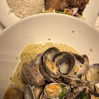Green Zone - fresh vongole pasta with pork chop rice - Organic Stores Near Me - Temple City, California