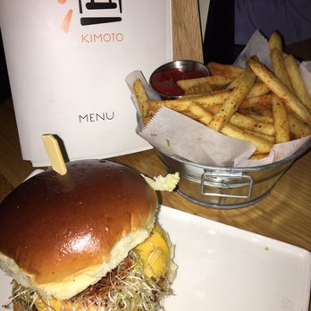Kimoto Rooftop - Kobe kimchi burger and spicy fries - Asian Fusion Near Me - Brooklyn, New York