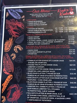 Menu photo 1 Krack'n Up Krabs Fayetteville, GA