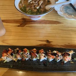 Spicy miso ramen and Michi Roll