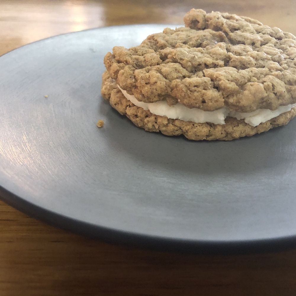 Brickhouse Coffee - Oatmeal cookie with icing in between layers - Coffee & Tea Near Me - lawrence, Indiana