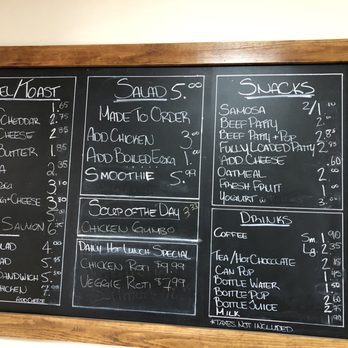 Sweet Caroline Café - Menu next to the entrance - Bakeries Near Me - Toronto, Ontario Sweet Caroline Café - Menu next to the entrance - Bakeries Near Me - Toronto, Ontario