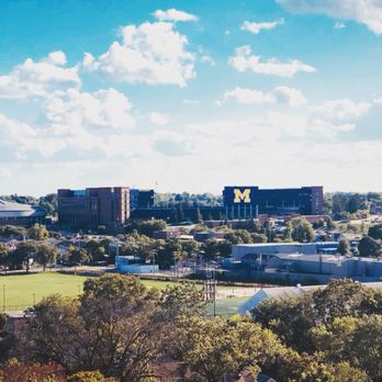 Munger Graduate Residences - View of The Big House from the rooftop! - University Housing Near Me - Ann Arbor, Michigan Munger Graduate Residences - View of The Big House from the rooftop! - University Housing Near Me - Ann Arbor, Michigan