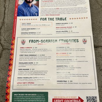 Memo’s Mexican Kitchen - Menu - Mexican Near Me - Mount Juliet, Tennessee