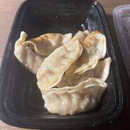 Fried dumplings - rubbery and tasted like it was sitting out for awhile. $10 for 8. Rip off.