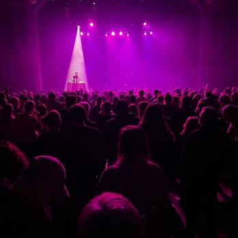The Danforth Music Hall - The stage with a dj playing - Music Venues Near Me - Toronto, Ontario