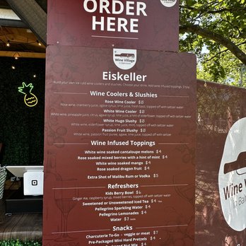 Wine Village in Baltimore - Order menu for one of the kiosks - Festivals Near Me - Baltimore, Maryland Wine Village in Baltimore - Order menu for one of the kiosks - Festivals Near Me - Baltimore, Maryland