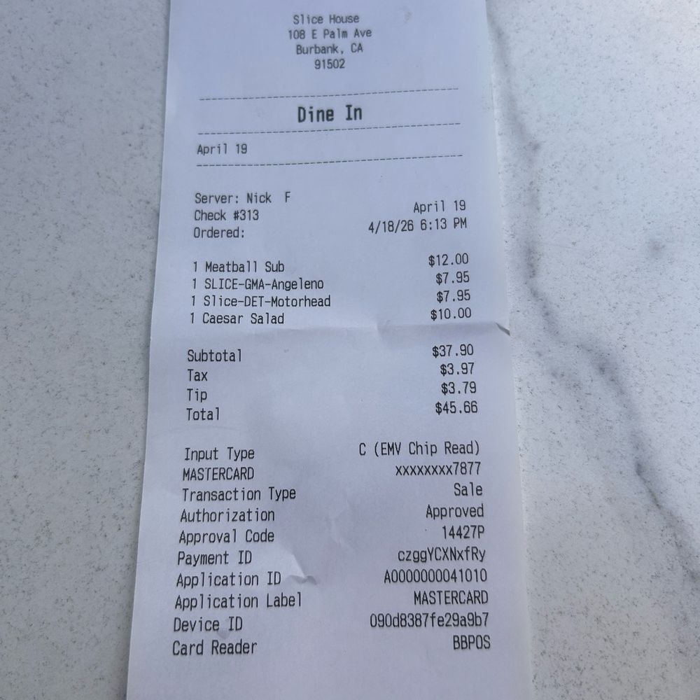 Receipt Receipt