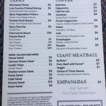 The Hammond's Ferry Larder - Menu 2017 - Sandwiches Near Me - North Augusta, South Carolina The Hammond's Ferry Larder - Menu 2017 - Sandwiches Near Me - North Augusta, South Carolina