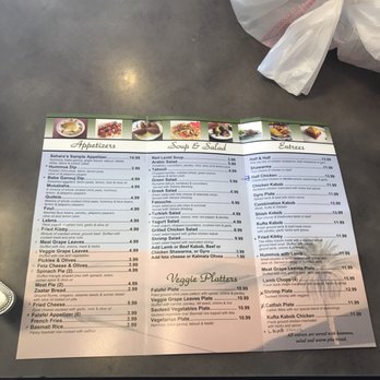Sahara Cafe - Look at the little marks on the menu. This is everything I have eaten (so far). Highly recommend this place. - Mediterranean Near Me - Gretna, Louisiana