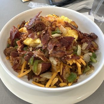 Eggs Up Grill - The Loaded Home Fry Bowl my wife got... $11.99 for this and the picture is making it look small! - Breakfast & Brunch Near Me - Norfolk, Virginia