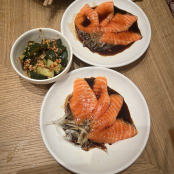 Nori Bar - Salmon Carpaccio, and Cucumber Smash Spicy. - Sushi Bars Near Me - Honolulu, Hawaii Nori Bar - Salmon Carpaccio, and Cucumber Smash Spicy. - Sushi Bars Near Me - Honolulu, Hawaii