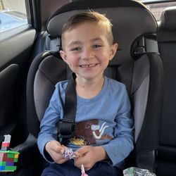 My 5 year old right after his hair cut.