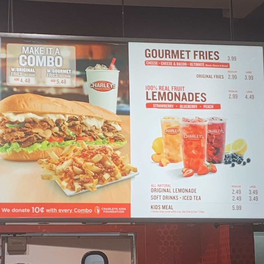 Charleys Cheesesteaks - Menu - Cheesesteaks Near Me - Edison, New Jersey
