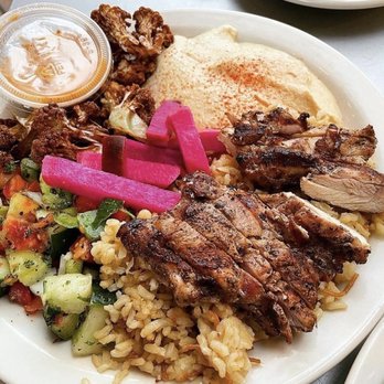Aladdin's Eatery - North Hills - Genie's Combo Plate - Lebanese Near Me - Raleigh, North Carolina Aladdin's Eatery - North Hills - Genie's Combo Plate - Lebanese Near Me - Raleigh, North Carolina