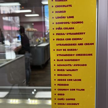 Millie's Michoacana - Frozen popsicles of any flavor (taken during their soft opening, so limited flavors pictured). - Desserts Near Me - Woodstock, Illinois