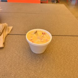 $8 ceviche with maybe 2 pieces of small shrimp in it. Can you say tiny?!