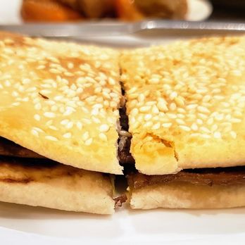 A & J Bistro - Marinated Beef in a crispy pancake. Tasty! - Taiwanese Near Me - East Hanover, New Jersey