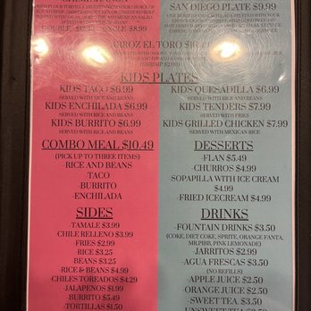 El Toro Mexican Grill - Menu - Mexican Near Me - Jacksonville, Florida