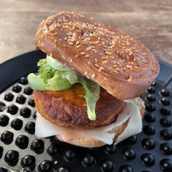 Drip Beverage Lounge - Drip Salmon burger