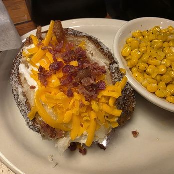 Texas Roadhouse - Loaded potato and corn - American Near Me - Henderson, Nevada Texas Roadhouse - Loaded potato and corn - American Near Me - Henderson, Nevada