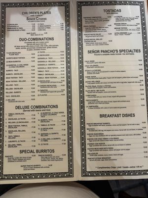 Menu photo 3 Senor Pancho's Lemoore, CA