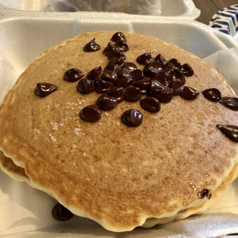 Honey's Farm Fresh Gourmet Kitchen - Chocolate chip pancakes. Yummy! - Breakfast & Brunch Near Me - Ocean View, Delaware Honey's Farm Fresh Gourmet Kitchen - Chocolate chip pancakes. Yummy! - Breakfast & Brunch Near Me - Ocean View, Delaware