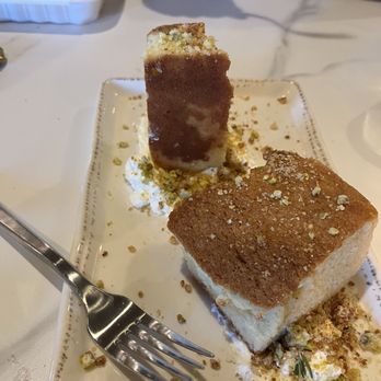 Lucente Cucina - Olive oil cake (do NOT order this it was terrible and the restaurant skimps on cream and anything else that adds richness to the dishes) - Mediterranean Near Me - Redding, California Lucente Cucina - Olive oil cake (do NOT order this it was terrible and the restaurant skimps on cream and anything else that adds richness to the dishes) - Mediterranean Near Me - Redding, California