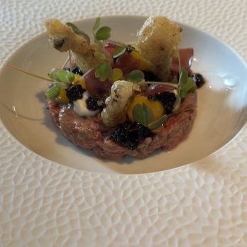 The White Barn Restaurant - Beef tartare - New American Near Me - Kennebunk Beach, Maine The White Barn Restaurant - Beef tartare - New American Near Me - Kennebunk Beach, Maine