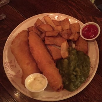 White Lion - Fish and Chips with mushy peas. - British Near Me - Tulsa, Oklahoma