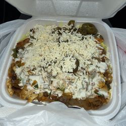 Chicago Style Gyros At Harding Place - Mixed Combo Fajita Plate