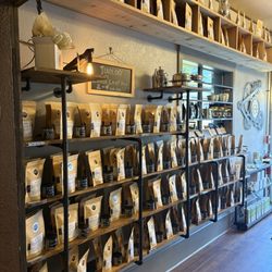 Teaology - The wall of unique teas, traditional types to Japanese greens, Pu-Ehr, rooibos, matcha powder, herbals and more.