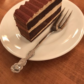 L.A. Burdick Handmade Chocolates - Mocha cake: tasted like tiramisu! - Desserts Near Me - Chicago, Illinois